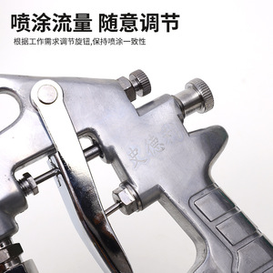 Pistola de pulverización manual Pq-2 con vaso de 16 oz, herramienta neumática de aerógrafo para pintar automóviles, muebles y uso en talleres. - Product Image 3