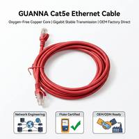 Kabel Patch Cord RJ45 Cat5e Cat5 10m OEM Pabrik, CCA 24AWG UTP FTP SFTP, Kabel Ethernet LAN untuk Komputer, Router, Switch