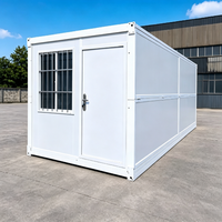 Maison conteneur pliable multifonctionnelle en acier de 20FT 40FT, préfabriquée et modulaire, pour bureau et dortoir
