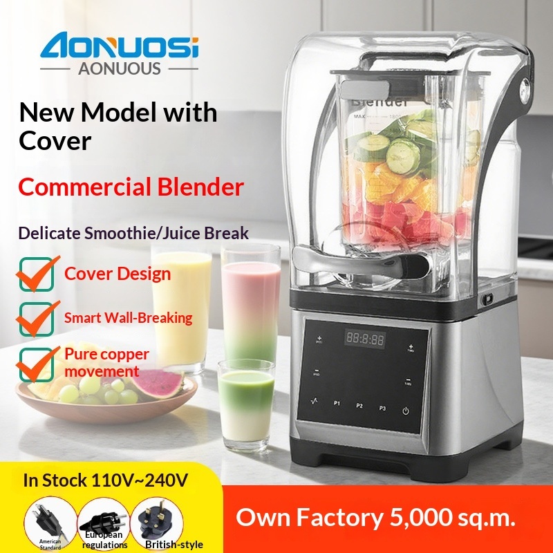 # Commercial Smoothie Blender & Food Processor – High-Performance Fruit Blender for Milk Tea Shops, Cafés & Restaurants - View 2