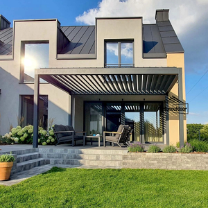 Pérgola Motorizada de Aluminio con Techo de Láminas - Impermeable, Ecológica, Duradera, Moderna Estructura de Jardín Exterior por <span class=keywords><strong>Airfun</strong></span> - Product Image 6