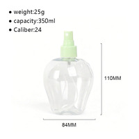 Emballage PET unique en forme de fruit, rechargeable, type pompe, avec logo personnalisé, pour soins des mains et de la peau des enfants, vaporisateur pour cheveux, shampoing, mousse