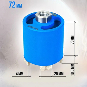 Corona de diamante Janelai de 72 mm para hormigón y ladrillo <span class=keywords><strong>Adele</strong></span> Super Fast, M16, corte en seco, broca para perforación, removedor de polvo superior - Product Image 2