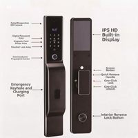 Serrure de porte automatique à empreinte digitale, serrure intelligente sans clé, remplacement de serrure à code numérique, pour portes en aluminium, Wi-Fi Cloud, alliage de zinc