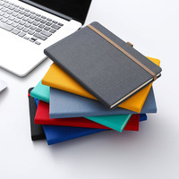 Carnet en cuir gaufré avec logo, pages pointillées, fermeture élastique, format A4, A5, A6, idéal pour les entreprises – Cadeau promotionnel