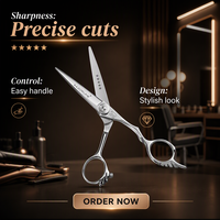 AK21 Ciseaux de coiffure professionnels CNC japonais VG10 lame en acier inoxydable avec pointe pointue pour la coupe de cheveux en salon