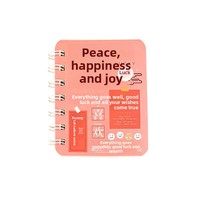 Carnet de notes Kawaii A7 de poche, mini carnet de dessins animés, prix pour étudiants, bloc-notes portable à spirale, cadeau, vente en gros, rentrée scolaire