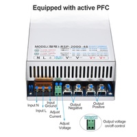 Alimentation industrielle à découpage PFC de haute qualité 2000W 48V 40A à sortie unique, entrée 220VAC