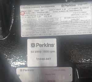 56kw 70kva điện cách âm im lặng DIESEL Máy phát điện đặt 56kw perkings loạt máy phát điện chất lượng cao với EPA gốc stamford - Product Image 6