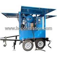 Équipement de purification et de filtration d'huile transformateur sur remorque mobile double essieu HOPU pour l'extérieur