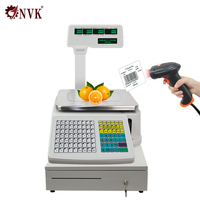 Elektronische digitale barcode weegschaal met LCD display, OEM/ODM, CE gecertificeerd, voor de voedingsmiddelen- en snackindustrie, hoge precisie, 30kg capaciteit
