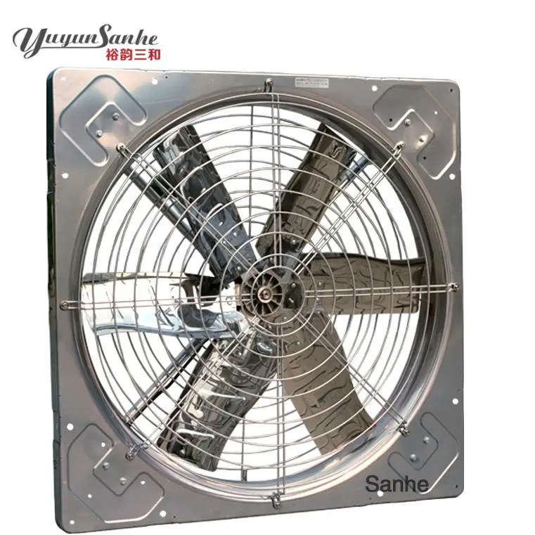 Poultry Hanging Ceiling Mounted Cow Cattle Dairy Farm Farming House Shed Ventilation Exhaust fan Stainless Steel Frame