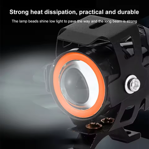 Mini U7 mắt thiên thần xe máy phụ trợ dẫn đèn sân khấu 12V phổ đèn pha đèn sương mù xe đạp xe tay ga phụ kiện xe máy - Product Image 4