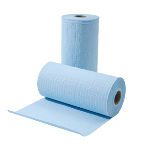 Papel de Limpieza Reforzado Industrial - Blanco y Azul - 4 Capas - 200 Toallitas - Dispensadores de Papel - <span class=keywords><strong>Toallas</strong></span> de Papel Comerciales - Product Image 2