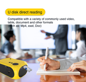 Projecteur Portable 360P 640*360P 1080P Lecteur Cinéma LED LCD Mini Vidéoprojecteur pour Enfants Histoires Home Cinéma de Poche Android 11 Courte Portée - Product Image 2