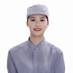 หมวกกราฟีนป้องกันไฟฟ้าสถิต |   หมวกตาข่ายระบายอากาศ 70gsm สีเทา ป้องกันไฟฟ้าสถิตย์ สำหรับงานอาหาร ผู้ผลิต OEM รับผลิตหมวกอาหารแบบ OEM พร้อมโลโก้ส่วนตัว - Product Image 4