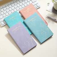 PQ 2027  Papeterie mignonne pour le bureau et l'école, mini journal A6, couverture souple en cuir PU, carnet de poche portable