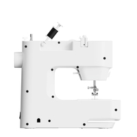 Machine à coudre miniature multifonctionnelle PS2 à 12 aiguilles pour usage domestique, portable avec table et lumière LED