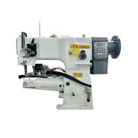 Machine à coudre industrielle HUA MEI 341 robuste à aiguille simple, avec coupeur à chaud, nouveau type, bras cylindrique, pour bandage, moteur haute précision