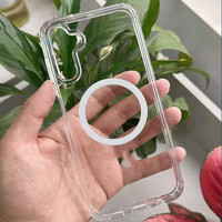 Étui magnétique transparent sans fil pour téléphone Samsung pour iPhone 15 Pro Max 16 14 Plus 13 Mini 12 XR 8 7 Retail Package