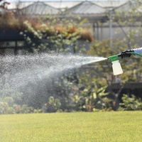 Pulvérisateur d'extrémité de tuyau à cinq rapports avec bouteille rechargeable de 32 oz pour engrais, désherbants, fongicides, insecticides