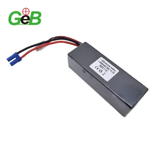 OEM 2S 3S 4S 5S 6S 7.4V 11.1V 14.8V 18.5V 22.2V 1000MAh 5200MAh Baterai Lipo 30C 35C 45C 80C RC Paket Baterai Lipo Drone Mobil