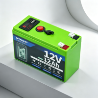 Batterie LiFePO4 12V 24V avec BMS intégré, cycle profond, 153,6 Wh, 6000 cycles, pour solaire, camping-car, marine, hors réseau, onduleur