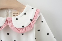 Robe blanche de conception de style de mode robes de soirée pour bébés filles pour fille 2 ans de port décontracté