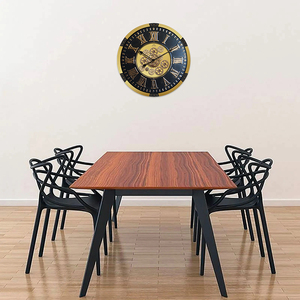 <span class=keywords><strong>24</strong></span> Inch Sang Trọng Cơ Khí Đồng Hồ Treo Tường Với Bất Di Chuyển Bánh Răng Bản Đồ Thế Giới Bánh Đồng Hồ Cho Phòng Khách Trang Trí Nội Thất - Product Image 3