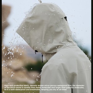 Новая мужская куртка Softshell 2025 года с полностью проклеенными швами, водонепроницаемая (5000 мм), ветрозащитная, однослойная, для активного отдыха и туризма - Product Image 4