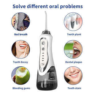 Est-<span class=keywords><strong>irrigador</strong></span> <span class=keywords><strong>dental</strong></span> de mano con 3 modos, hilo <span class=keywords><strong>dental</strong></span> eléctrico de 300ml - Product Image 5