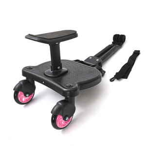 Tùy chỉnh xe đẩy em bé bánh xe màu hồng du lịch hỗ trợ đạp xe đẩy em bé 2-in-1 cộng với ghế đứng Hội Đồng Quản Trị - Product Image 1