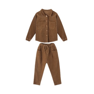 Últimos conjuntos de pantalones de chándal de moda para niñas Ropa única para niños con imágenes del proveedor de China Baju Anak - Product Image 1
