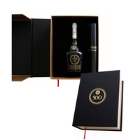 Boîtes d'emballage pour vin avec logo personnalisé, boîtes cadeaux en carton de luxe avec fermeture magnétique, boîtes en mousse pour bouteilles de vin