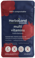 Sachet Doypack Personnalisé 100% Biodégradable en Papier Kraft Imprimé en Héliogravure Multicolore, Écologique, avec Fermeture Ziplock à 3 Soudures Latérales en PLA pour Chewing-gum