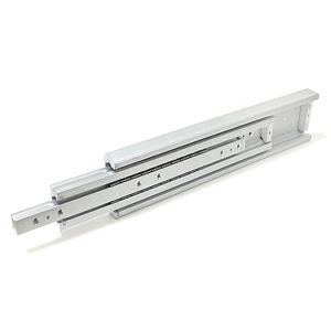 Riel deslizante industrial resistente HVPAL, capacidad <span class=keywords><strong>de</strong></span> 300kg, tobogán <span class=keywords><strong>de</strong></span> aluminio, corredor silencioso <span class=keywords><strong>de</strong></span> extensión completa para gabinete <span class=keywords><strong>de</strong></span> maquinaria - Product Image 4