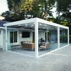 Pérgola Exterior Motorizada de Aluminio con Revestimiento en Polvo, Tamaño Personalizado, Decoración de Jardín, Gazebo, Estilo Natural IM 22 - Product Image 6