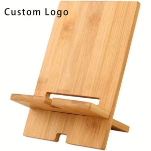 Modern Bamboo Phone <b>Holder</b> - Portable Wooden Stand for Desk & Home - Product Image 6