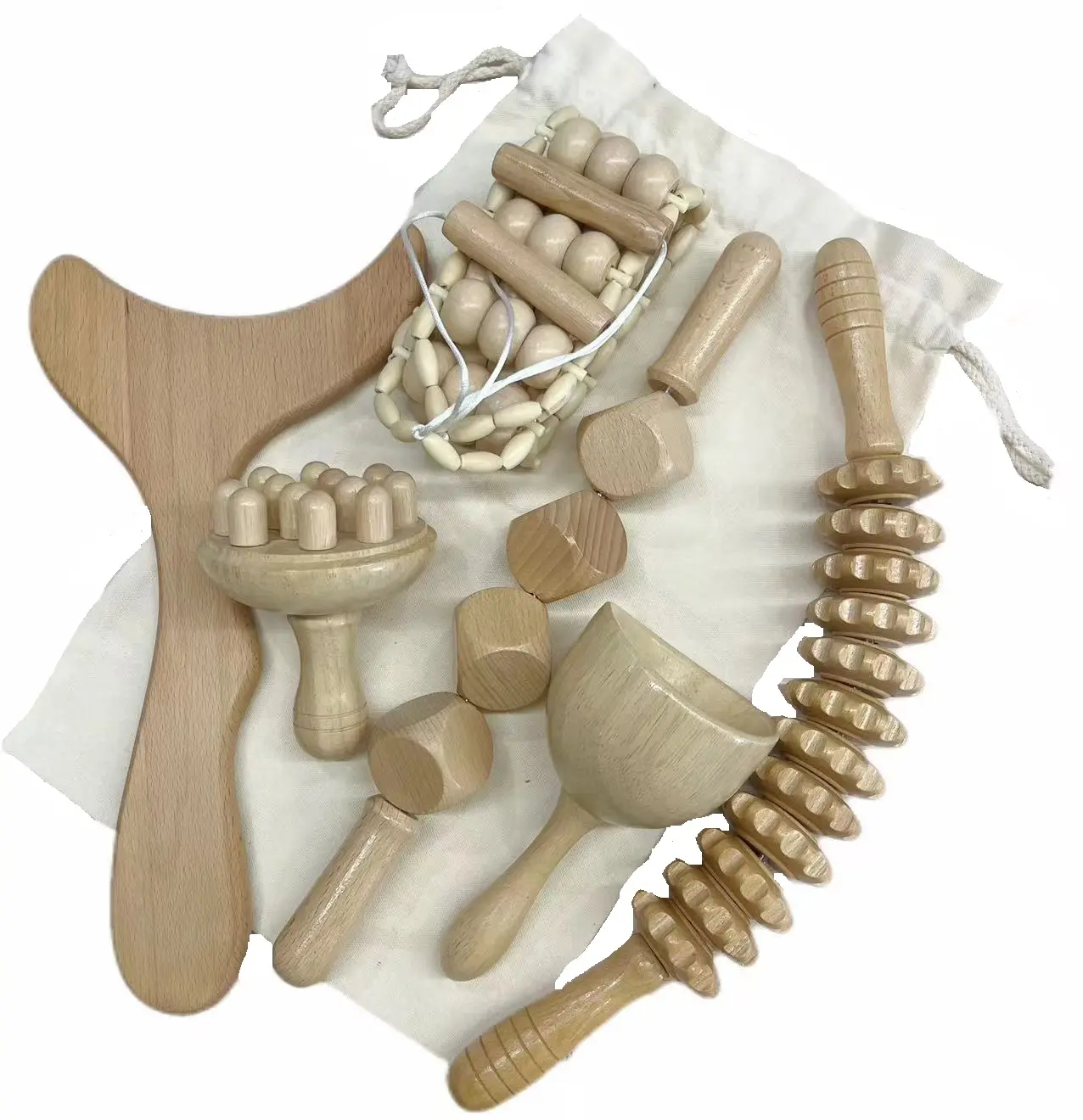 Outils de massage en bois pour sculpter le corps Soulagement de la douleur musculaire Masseur anti-cellulite