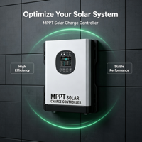 Contrôleur de charge solaire MPPT RS485 haute performance pour camping-car, marine, hors réseau et installation solaire distante