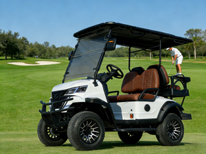 Voiturette de golf 2 places BETETEK avec amortisseur hydraulique pour utilisation en camping et en station balnéaire sur routes non publiques - Product Image 3