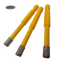 Foret diamanté à noyau, brasé, pour perçage à sec, à dégagement rapide, avec tige hexagonale, pour carrelage, porcelaine, granit, marbre
