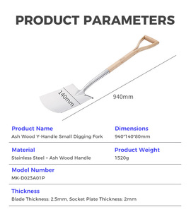 <span class=keywords><strong>Pala</strong></span> de Jardín de Metal con Mango de Madera de Alta Calidad, <span class=keywords><strong>Pala</strong></span> de Acero Inoxidable <span class=keywords><strong>para</strong></span> Jardinería, Herramientas de Excavación <span class=keywords><strong>para</strong></span> Agricultura - Product Image 6