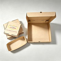 SP5249 Vente en gros de boîtes à hamburgers carrées en kraft recyclé, de qualité alimentaire, biodégradables, brunes, à emporter, avec logo personnalisé