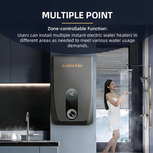 省エネ5500W IPX4 タッチコントロール タンクレス 瞬間電気温水器 (入浴用) - Product Image 3