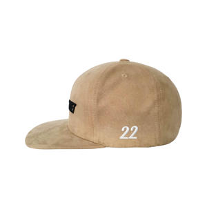 6 Panel Wildleder Strukturierte Baseball mützen Benutzer definierte 3D-Stickerei Logo Seite Flache Stickerei Logo Riemen Inside Small <span class=keywords><strong>Tags</strong></span> Neben Schnalle - Product Image 3