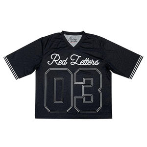 เสื้อเจอร์ซีย์ฟุตบอลอเมริกันย้อนยุคเสื้อครอปโอเวอร์ไซส์แบบกำหนดเอง - Product Image 3