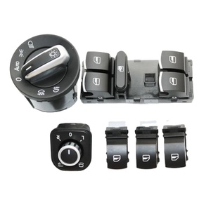OEM Chromé Interrupteur De Phare Automatique + Rétroviseur Côté Interrupteur + commutateur <span class=keywords><strong>vitre</strong></span> Électrique pour CC Tiguan Passat B6 <span class=keywords><strong>Golf</strong></span> MK5 <span class=keywords><strong>6</strong></span> - Product Image 1