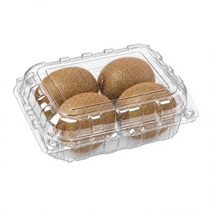 กล่องผลไม้เกษตร PET ใส ดีไซน์ผนังระบายอากาศ ชุด 4 ชิ้น หนา 2 มม. - Product Image 1