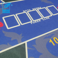 UOO Prix d'usine Roulette en caoutchouc Cartes de jeu de table de poker européen Tapis de jeu de table de poker